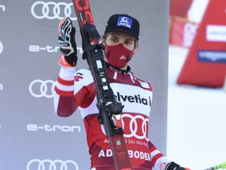 Rakúsky lyžiar Marco Schwarz.