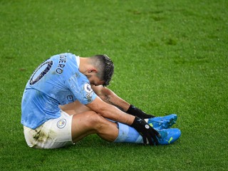 Sergio Agüero v drese Manchester City.