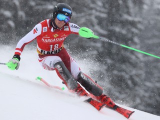 Rakúsky lyžiar Fabio Gstrein vo Flachau prekvapil dobrým časom a umiestnením.