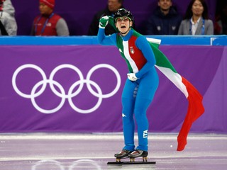 Talianska šortrekárka Arianna Fontanová na ZOH 2018 v Pjongčangu - ilustračná fotografia.
