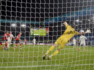 Momentka zo zápasu Leeds - Southampton.