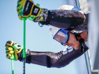 Adam Žampa v obrovskom slalome v Bansku.
