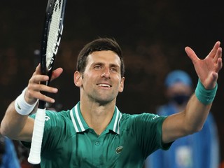 Novak Djokovič na Australian Open 2021.