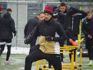 Marek Hamšík na tréningu Podbrezovej