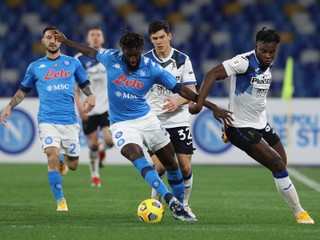 Momentka zo zápasu SSC Neapol - Atalanta Bergamo.