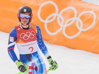 Petra  Vlhová na olympiáde v Pjongčangu 2018.