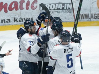 Hokejisti HC Slovan Bratislava.