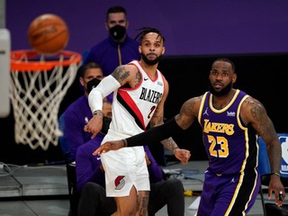 Zápas Portland - LA Lakers.
