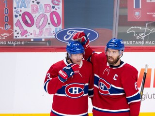 Tyler Toffoli (vľavo) a Shea Weber.