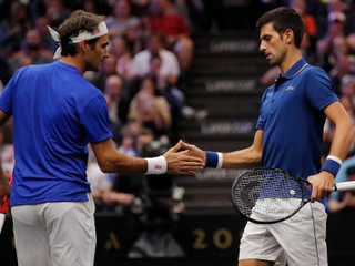 Roger Federer a Novak Djokovič.