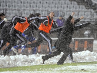 Gejzír slovenskej radosti po spečatení postupu na MS 2010.