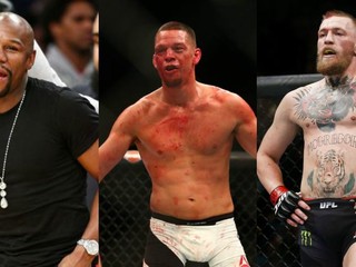 Do naťahovačiek Floyda a Conora sa zapojil aj Nate Diaz