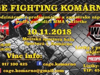 Cage Fighting do Komárna zasa prinesie kvalitné MMA!