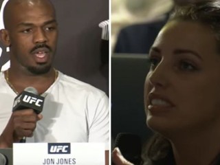 „Radšej si už sadni. Si dosť úbohá," povedal Jon Jones novinárke, ktorá sa pýtala nepríjemné otázky