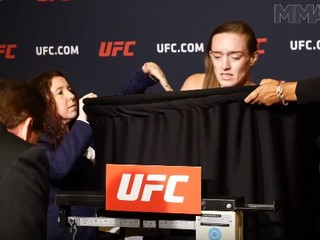 Hazard so zdravím: Hlavná protagonistka zajtrajšieho UFC on ESPN + 13 takmer skolabovala na vážení