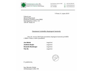 MMA a testovanie na doping: Kde je vôľa, tam je cesta