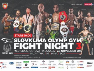 V sobotu nás čaka podujatie Slovklima Olymp Gym Fight Night 3!