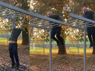 VIDEO | Muscle-ups v podaní 110-kilového Michala Martínka 