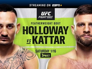 Sledujte dnešný UFC Fight Night Holloway vs. Kattar naživo a zadarmo!