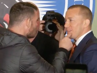 Bisping opäť dokázal St-Pierra vyprovokovať, hádka pokračovala aj v zákulisí 
