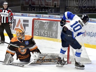 Filip Mešár v zápase Poprad - Michalovce.