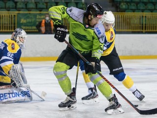 Momentka zo zápasu Vlci Žilina - HK Spišská Nová Ves.