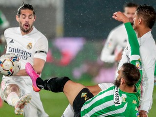 Momentka zo zápasu Real Madrid - Real Betis.