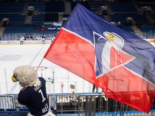 Maskot HC Slovan Bratislava Harvy.