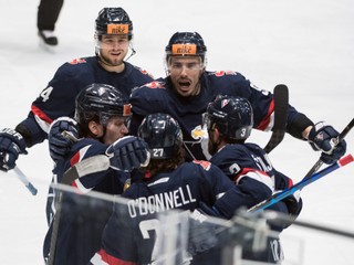 Hokejisti HC Slovan Bratislava.