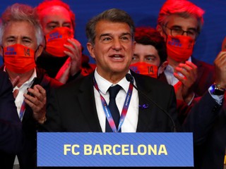 Na snímke Joan Laporta, prezident FC Barcelona. 