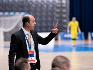 Tréner slovenskej futsalovej reprezentácie Marián Berky.