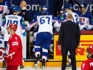 Marián Studenič sa zranil v zápase Slovensko - Rusko na MS v hokeji 2021.