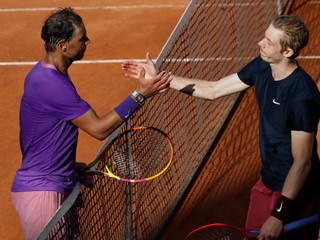 Rafael Nadal a Denis Shapoval.