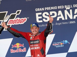 Jack Miller vyhral Veľkú cenu Španielska Moto GP. 