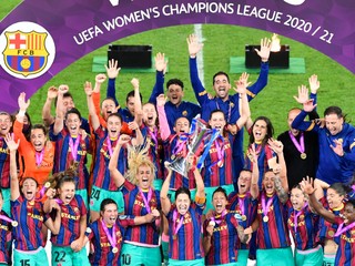 Futbalistky FC Barcelona vyhrali Ligu majstrov žien 2020/2021.