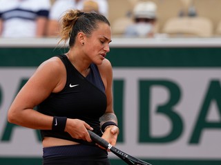Aryna Sabalenková na Roland Garros 2021.