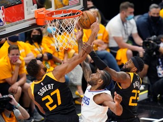 Momentka zo zápasu Utah Jazz - Los Angeles Clippers v NBA.