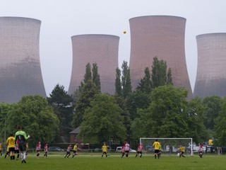 Uholná elektráreň Rugeley. 