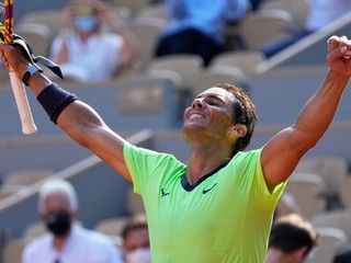 Radosť španielskeho tenistu Rafaela Nadala.