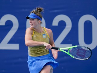 Ukrajinská tenistka Elina Svitolinová na OH v Tokiu 2020. 