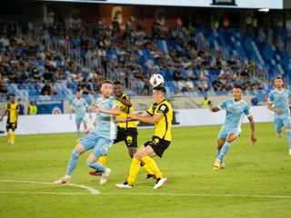 Slovan Bratislava - Young Boys Bern v 1. zápase 2. predkola KL, rok 2021.