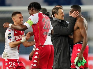 Radosť hráčov AS Monaco.