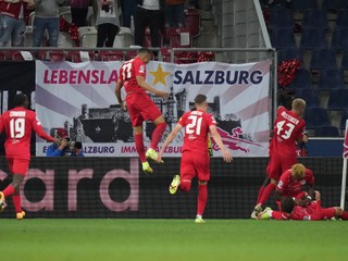 Radosť hráčov FC Salzburg.