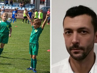 Vpravo Marián Kosiba z OŠK Pečeňany.