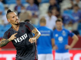 Marek Hamšík v drese Trabzonsporu.