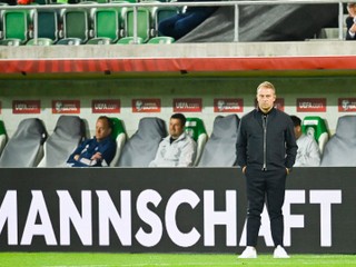 Hansi Flick na lavičke Nemecka.