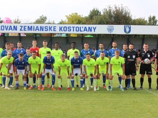 Spoločná fotka TJ Slovan Zemianske Kostoľany a MŠK Žilina.