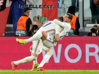 Francúzska gólová radosť.