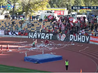 Gólová radosť hráčov MFK Dukla Banská Bystrica na Štiavničkách.