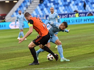 Momentka zo zápasu Slovan Bratislava - MFK Ružomberok.